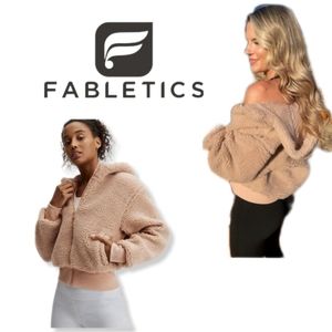Fabletics Plus Size Summit Teddy Jacket-DESERT 3X Rare SOLD OUT